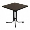 Table de patio démontable Limburg Pizarra 70 x 70 cm FN992 Sans Marque