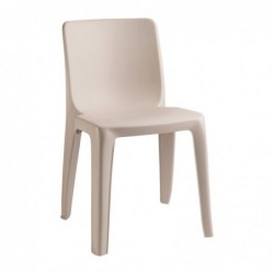 Chaise empilable d'extérieur / intérieur Denver beige FN996 Sans Marque