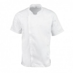 Veste de cuisine mixte Cool Vent Chef Works Urban Springfield blanche S B471-S Chef Works Urban