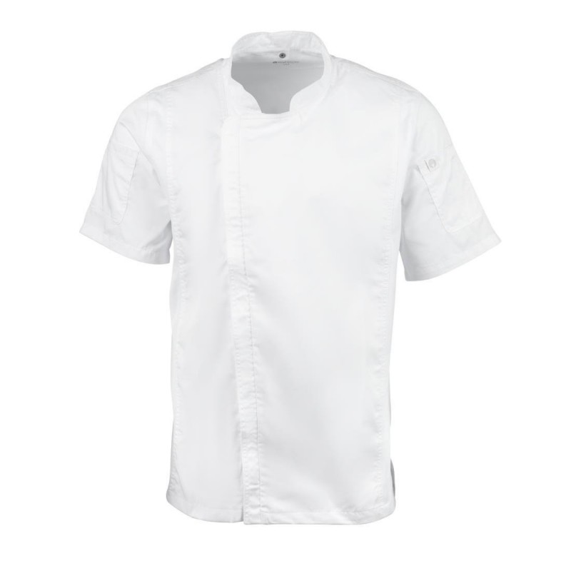 Veste de cuisine mixte Cool Vent Chef Works Urban Springfield blanche S B471-S Chef Works Urban Veste de cuisine mixte Cool Vent Chef Works Urban Springfield blanche S B471-S Chef Works Urban
