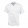 Veste de cuisine mixte Cool Vent Chef Works Urban Springfield blanche S B471-S Chef Works Urban