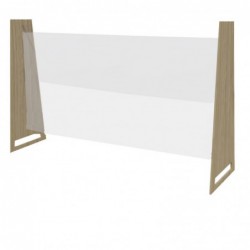 Ecran de protection de comptoir chêne clair Canteen-Style Bolero 860 x 1250mm FP425 Bolero