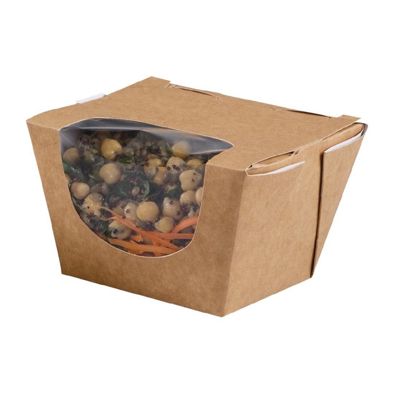 Boîtes salade kraft profondes compostables Zest Colpac 900 ml (lot de 250) FP580 Colpac Boîtes salade kraft profondes compostables Zest Colpac 900 ml (lot de 250) FP580 Colpac