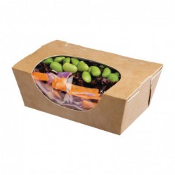 Petites boîtes salade kraft compostables Zest Colpac 500ml (lot de 500) FP581 Colpac