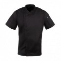 Veste de cuisine mixte Cool Vent Chef Works Urban Springfield noire L B472-L Chef Works Urban
