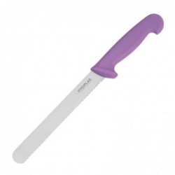 Couteau à pain Hygiplas violet 20cm FP731 Hygiplas