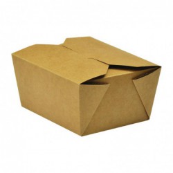 Boîtes alimentaires en carton compostable Vegware No.1 700ml (lot de 450) FP802 Vegware