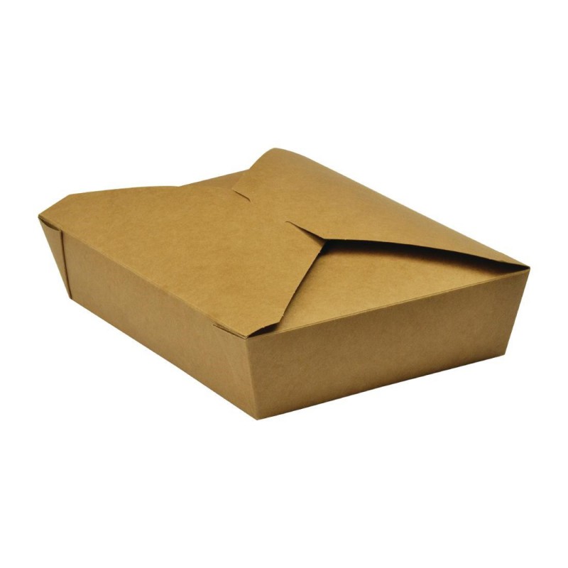 Boîtes alimentaires en carton compostable Vegware No.2 1500ml (lot de 280) FP803 Vegware Boîtes alimentaires en carton compostable Vegware No.2 1500ml (lot de 280) FP803 Vegware