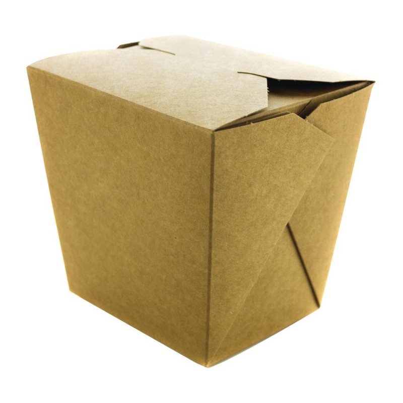 Boîtes à pâtes kraft Vegware 1L (lot de 400) FP806 Vegware Boîtes à pâtes kraft Vegware 1L (lot de 400) FP806 Vegware