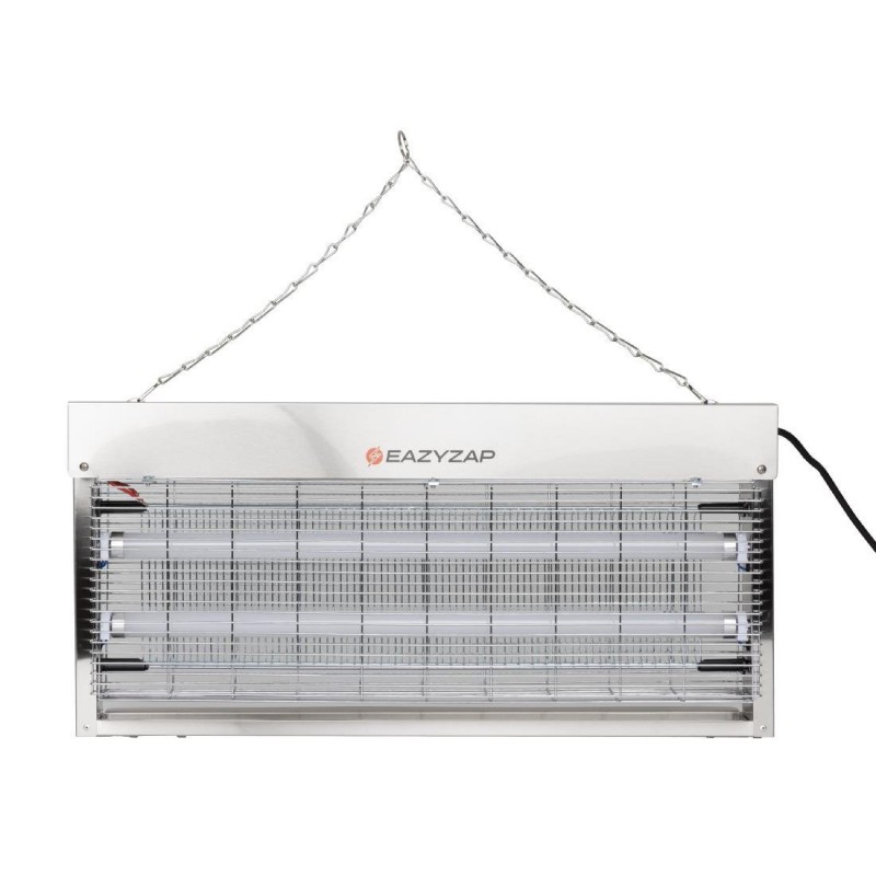Désinsectiseur LED en inox brossé Eazyzap 20W FP985 Eazyzap