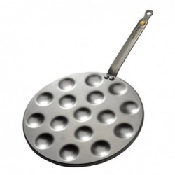 Poêle à poffertjes/mini blinis en acier De Buyer Mineral B 27cm FS156 De Buyer