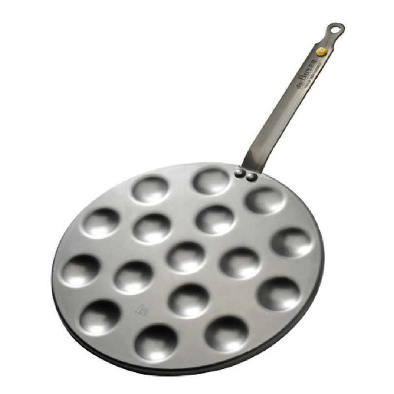 Poêle à poffertjes/mini blinis en acier De Buyer Mineral B 27cm FS156 De Buyer Poêle à poffertjes/mini blinis en acier De Buyer Mineral B 27cm FS156 De Buyer