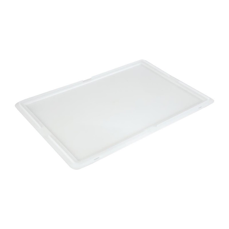 Couvercle pour boîte à pâte à pizza en polyéthylène Cambro 60x40x2cm FS332 Cambro Couvercle pour boîte à pâte à pizza en polyéthylène Cambro 60x40x2cm FS332 Cambro