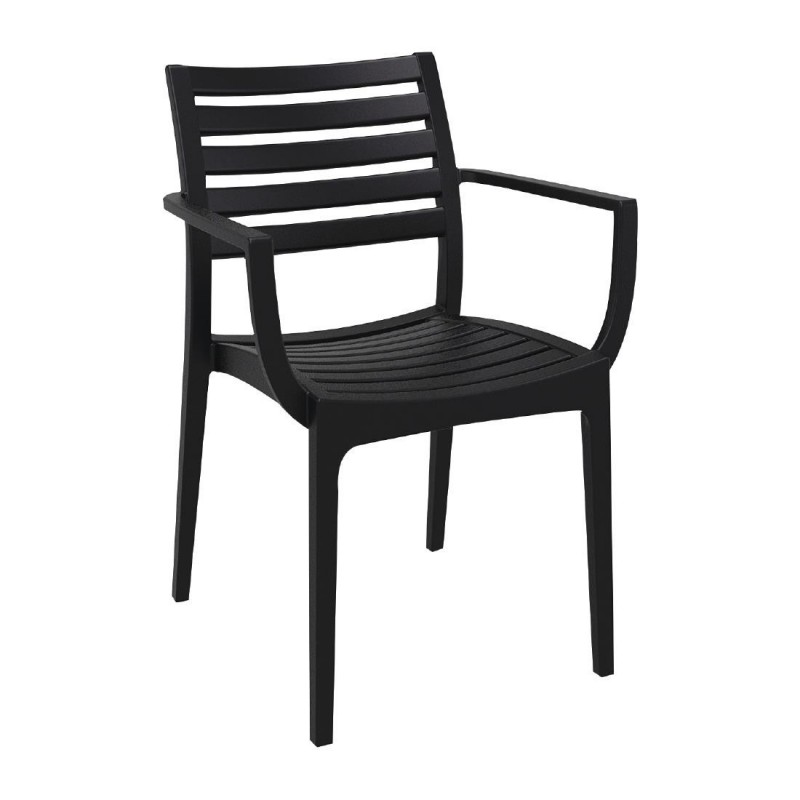 Fauteuils noirs Artemis (lot de 2) FS445 Siesta Fauteuils noirs Artemis (lot de 2) FS445 Siesta