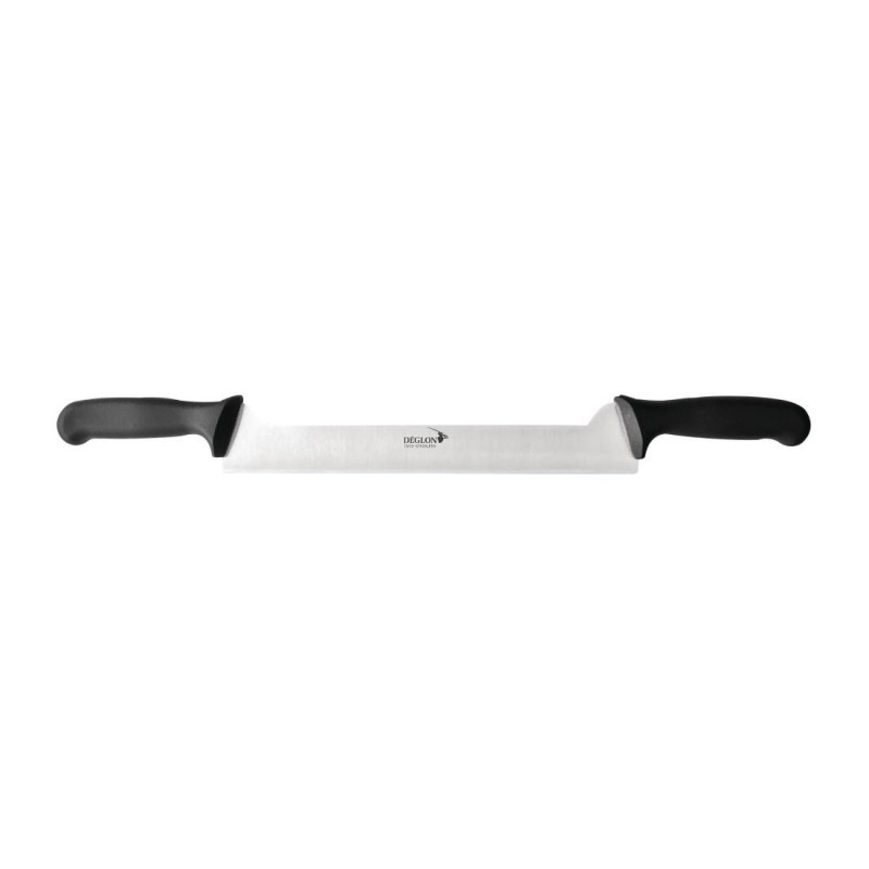 Couteau à fromage 2 mains manches décalés surmoulés Deglon 40cm FS734 Deglon Sabatier Couteau à fromage 2 mains manches décalés surmoulés Deglon 40cm FS734 Deglon Sabatier