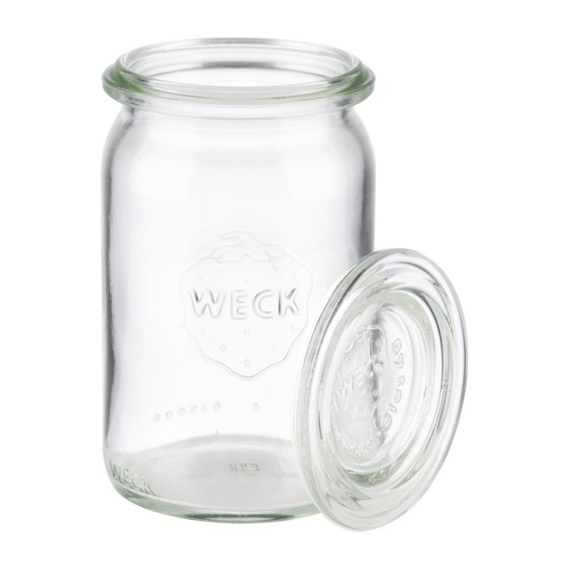 Bocaux en verre cylindriques avec couvercle Weck APS 145 ml (lot de 12) FT198 APS Bocaux en verre cylindriques avec couvercle Weck APS 145 ml (lot de 12) FT198 APS