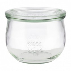 Bocaux en verre tulipe avec couvercle Weck APS 580 ml (lot de 6) FT200 APS