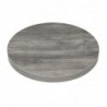Plateau de table rond pré-percé en mélamine Bolero gris 600 mm FT292 Bolero