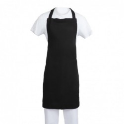 Tablier bavette Whites polyester-coton noir XL B887 Whites Chefs Clothing