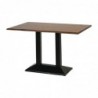 Table rectangulaire Turin avec base en métal et plateau vintage 1200x760 mm FT515 Non Branded