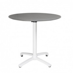 Table pliante en polypropylène Bolero 800mm gris foncé FT621 Bolero