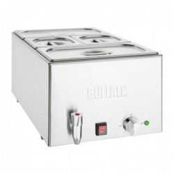 Bain-marie avec robinet et bacs Buffalo FT692 Buffalo