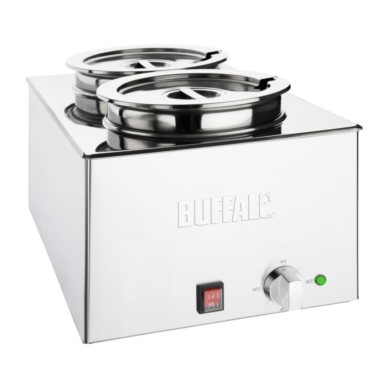 Bain-marie avec pots ronds Buffalo FT695 Buffalo Bain-marie avec pots ronds Buffalo FT695 Buffalo