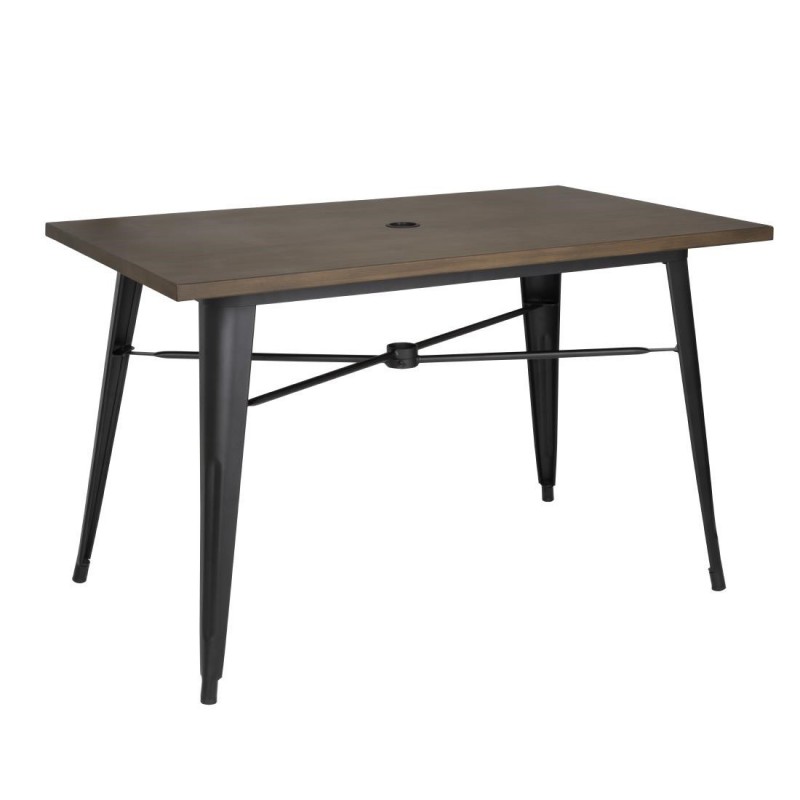 Table d'extérieur Bolero 120x76x75cm bois noir FT955 Bolero Table d'extérieur Bolero 120x76x75cm bois noir FT955 Bolero