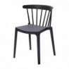 Chaises en polypropylène Windson anthracite (lot de 4) FT972 Sans Marque