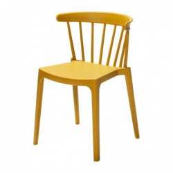 Chaises en polypropylène Windson jaune foncé (lot de 4) FT974 Sans Marque