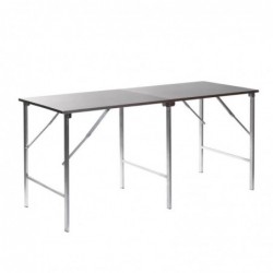 Table de travail pliable en inox FT982 Sans Marque
