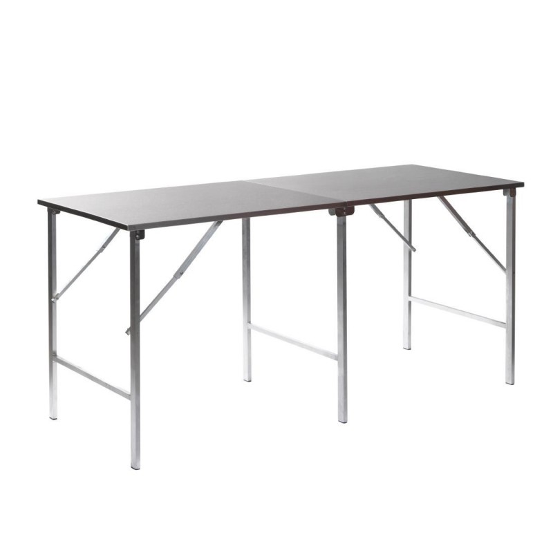 Table de travail pliable en inox FT982 Sans Marque Table de travail pliable en inox FT982 Sans Marque