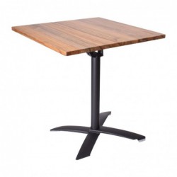 Table bistro pliante d'intérieur Helsinki 70x70cm FT986 Sans Marque
