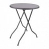 Table haute ronde pliante Barcelona 85cm FT987 Sans Marque