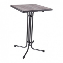 Table haute carrée pliante Limburg 70cm FT988 Sans Marque