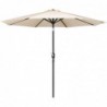 Parasol rond Bolero Seville 3m crème FU503 Bolero