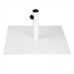 Pied de parasol plat en métal Bolero blanc 18kg FU510 Bolero