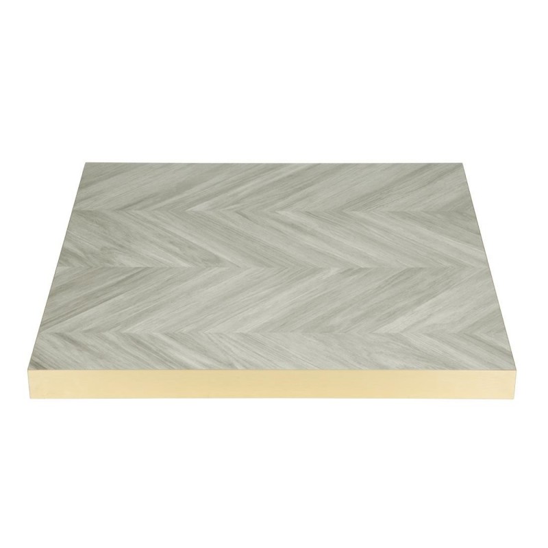 Plateau de table carré pré-percé Bolero Chevron 700mm FU512 Bolero Plateau de table carré pré-percé Bolero Chevron 700mm FU512 Bolero