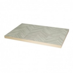 Plateau de table rectangulaire Bolero Chevron 1 100 mm x 700 mm FU513 Bolero
