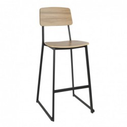 Tabourets hauts d'intérieur en bois Bolero Beaufort (lot de 2) FU525 Bolero