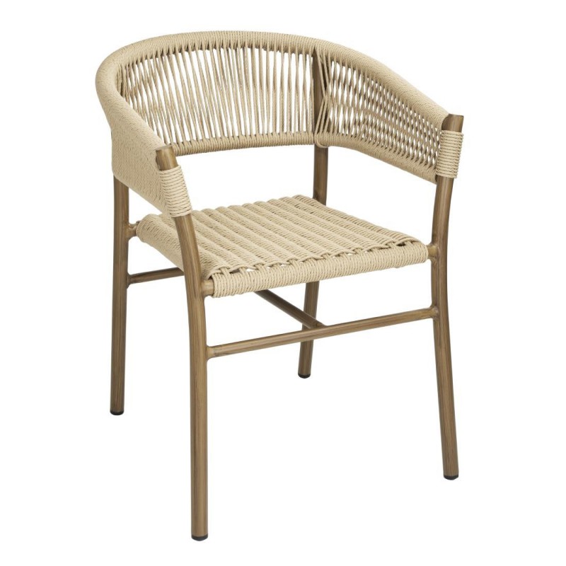 Fauteuils en corde naturelle tressée Bolero Florence (lot de 2) FU532 Bolero Fauteuils en corde naturelle tressée Bolero Florence (lot de 2) FU532 Bolero