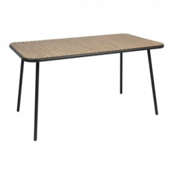 Table rectangulaire effet bois Bolero Santorini 1400mm FU536 Bolero