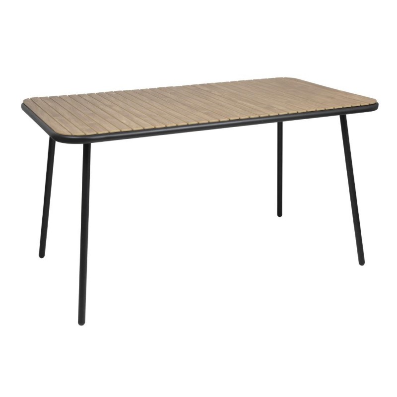 Table rectangulaire effet bois Bolero Santorini 1400mm FU536 Bolero Table rectangulaire effet bois Bolero Santorini 1400mm FU536 Bolero