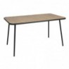 Table rectangulaire effet bois Bolero Santorini 1400mm FU536 Bolero