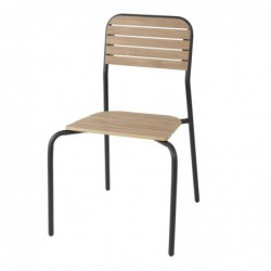 Chaises d'extérieur effet bois Bolero Santorini (lot de 4) FU537 Bolero