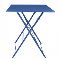 Table de terrasse carrée Bolero Perth bleu marine foncé FU540 Bolero