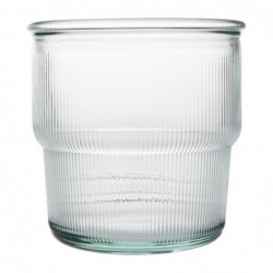 Gobelets rainurés empilables en verre recyclé Olympia 300ml (lot de 6) FU597 Olympia