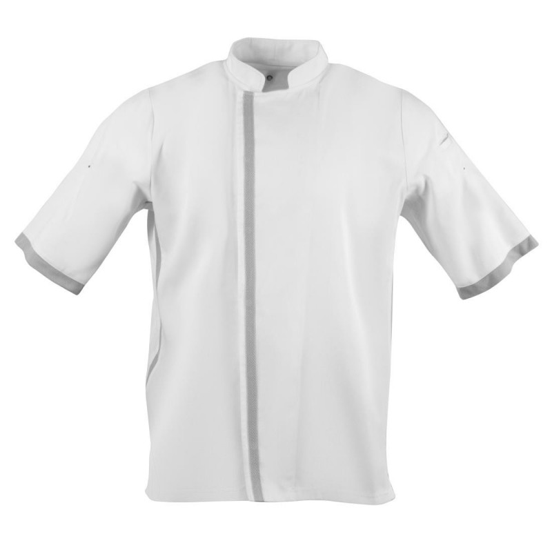 Veste de cuisine blanche à manches courtes Southside L B998-L Southside Veste de cuisine blanche à manches courtes Southside L B998-L Southside
