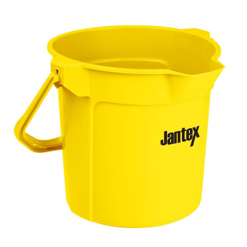 Seau gradué avec bec verseur Jantex 10L jaune FU834 Jantex Seau gradué avec bec verseur Jantex 10L jaune FU834 Jantex