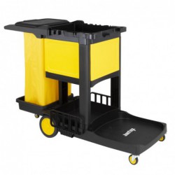 Chariot de nettoyage avec armoire verrouillable Jantex noir  FU998 Jantex